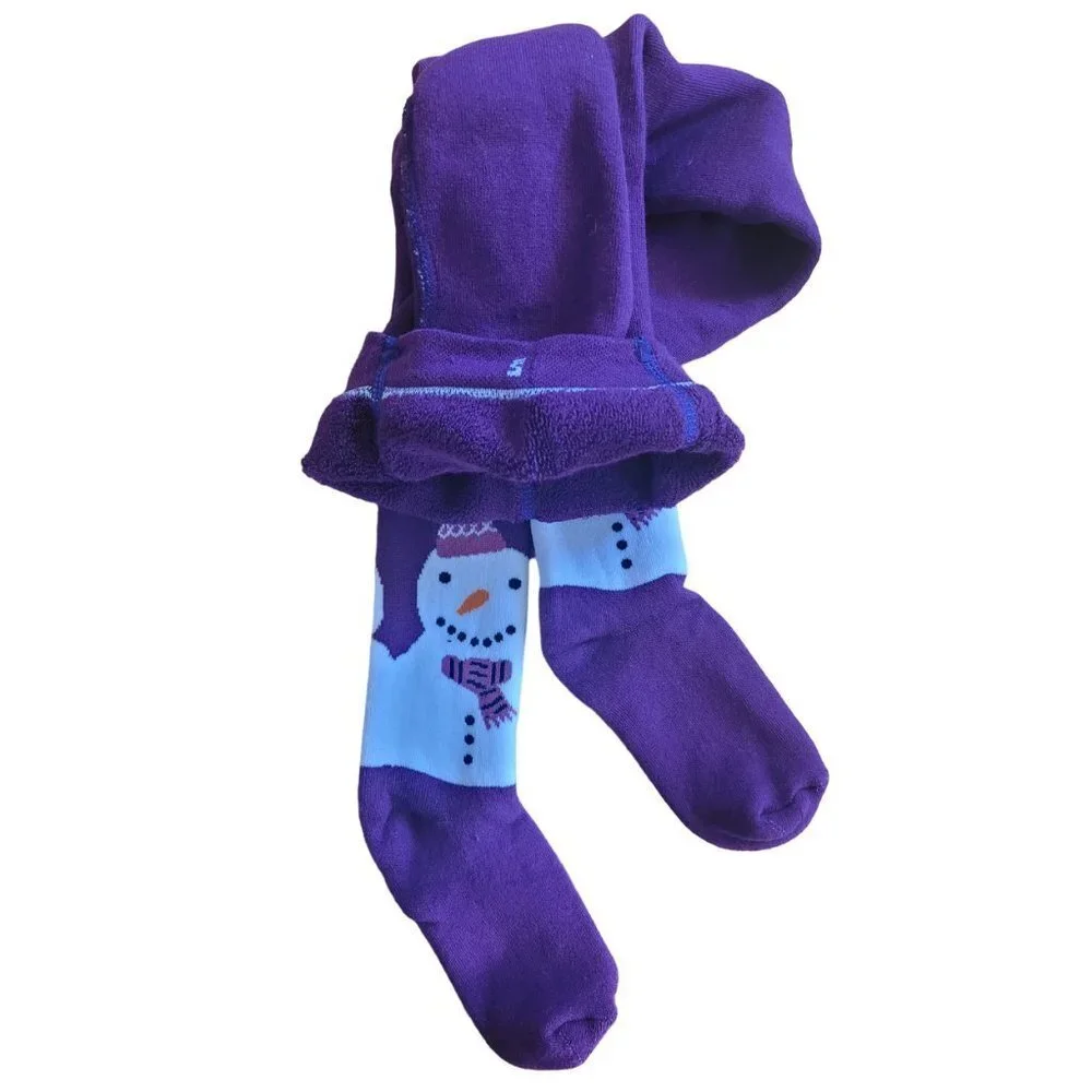 MiM Fleece Lined Footed Girls Tights, size 5